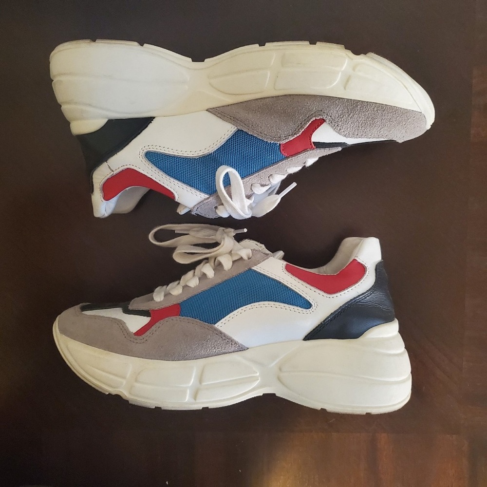 Steve Madden Blue Pink White Black Sneakers